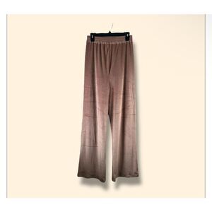 Skims Velour Wide Leg Track Pant Sienna Sz S